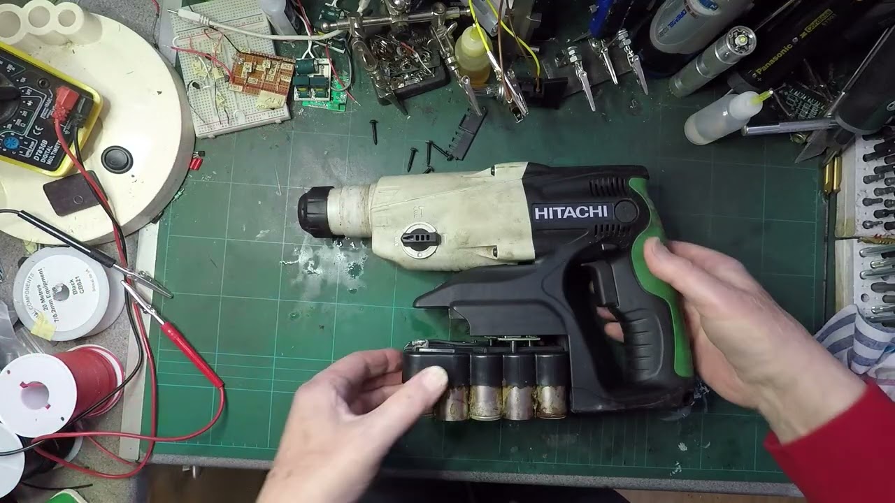 Hitachi 24v NiCd Impact drill converted to 25.2v Li-Ion