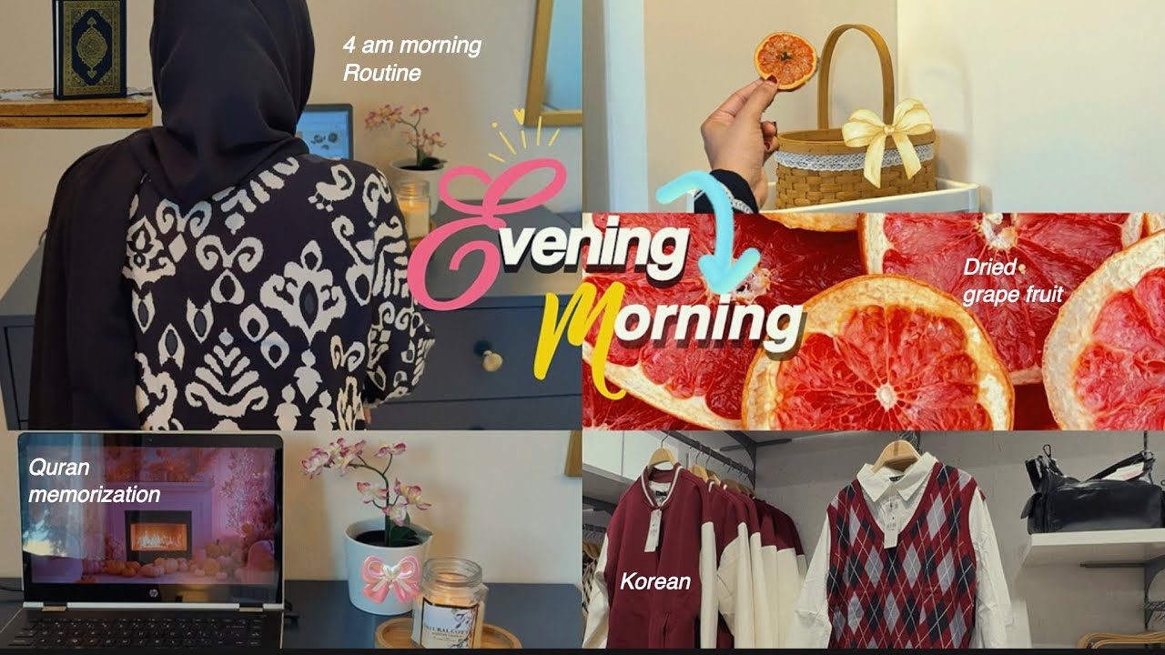 Утренняя рутина с 4 утра 🌷 От вечерней молитвы (Магриб) до восхода солнца 🌙 Как выучить Коран наи...