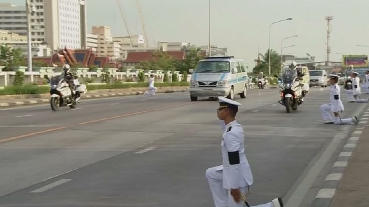 Thai king Bhumibol Adulyadej's funeral procession