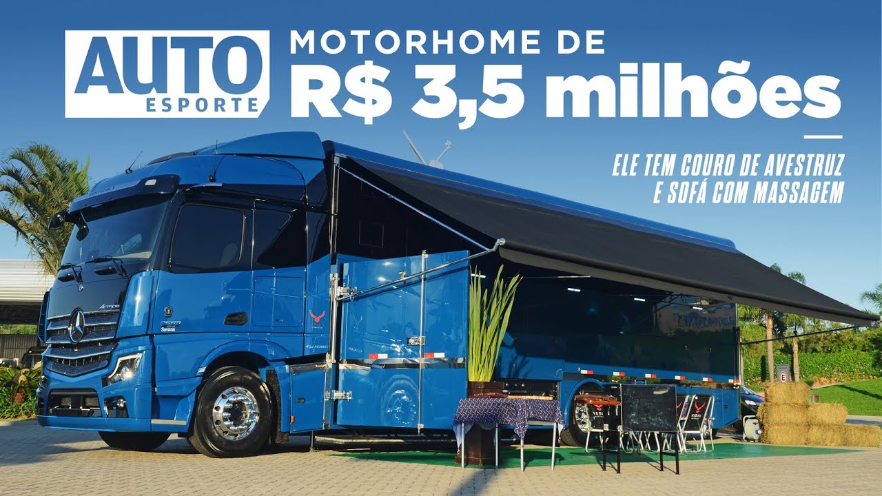 Caminhão vira base para motorhome que custa mais que uma Ferrari