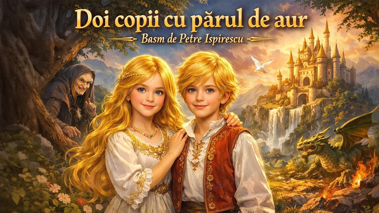 Doi copii cu părul de aur - de Petre Ispirescu | Colectia de basme si povesti romanesti ✨