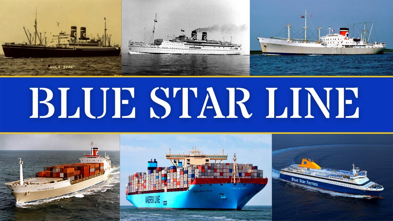 〽️EVOLUTION OF SHIPS - Blue Star Line #ShipsEvolution