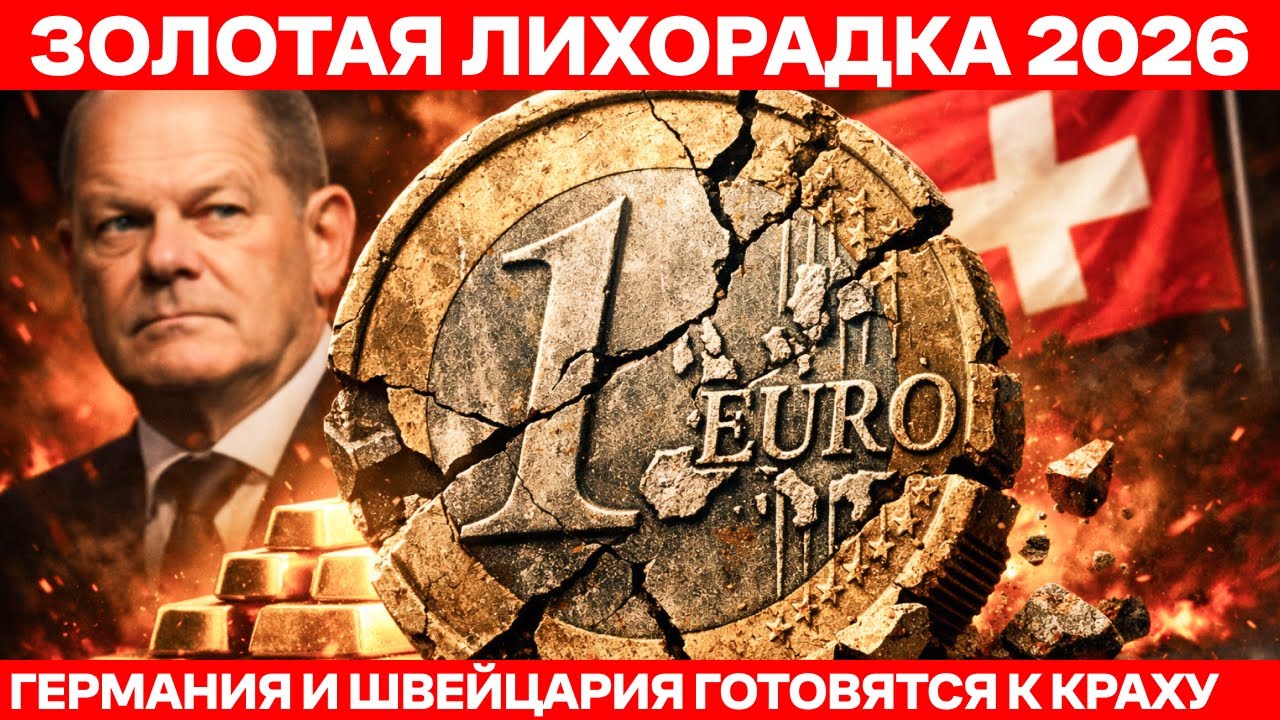 КРАХ ЕВРО 2026: Почему Германия и Швейцария СКУПАЮТ ЗОЛОТО