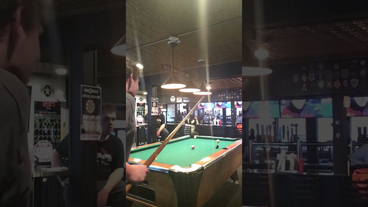 Last round of pool again for Aaron vs Dom.