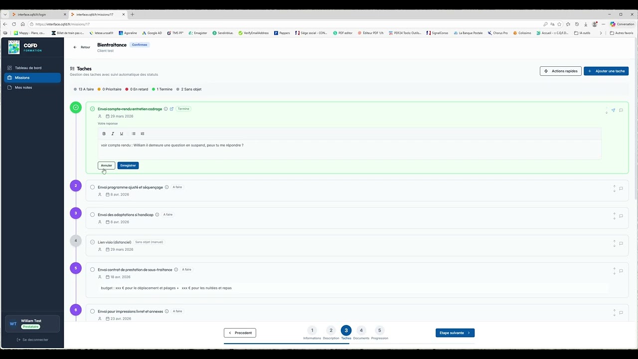 Interface de gestion (original)