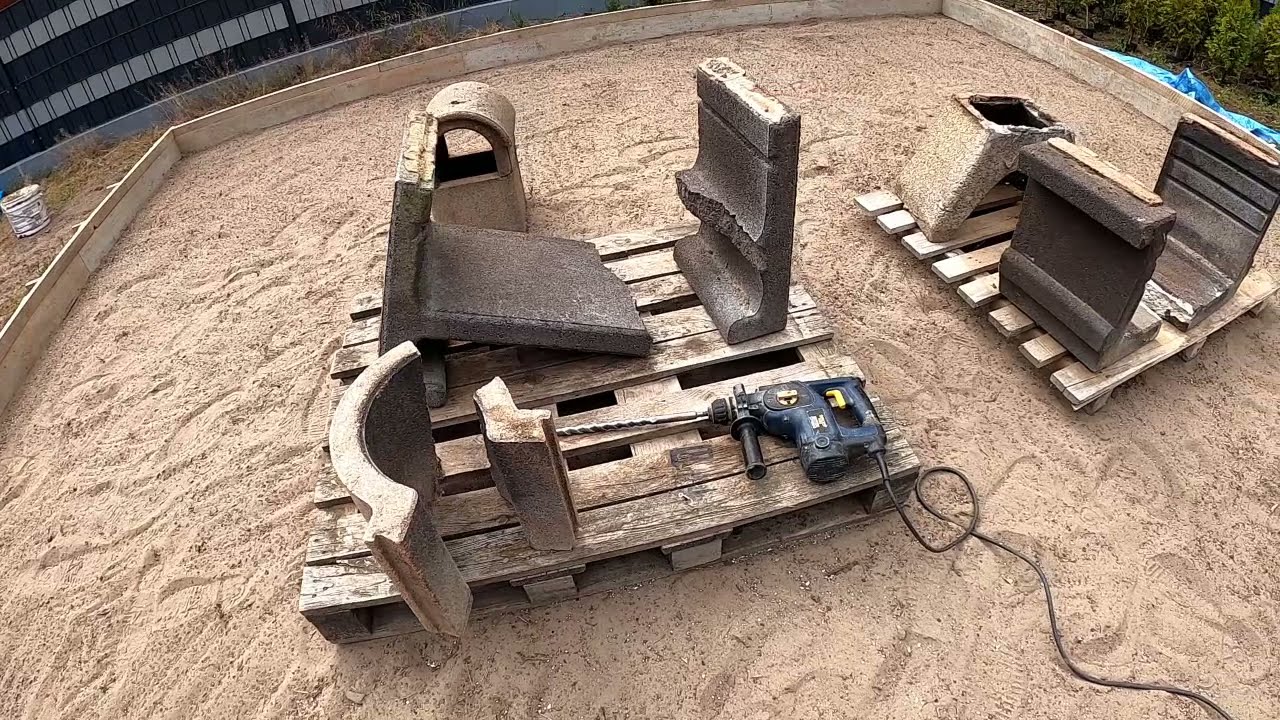 Grill betonowy z Castoramy Renowacja Część 1