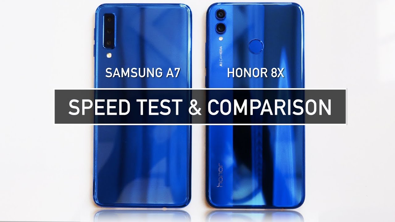 Samsung A7 2018 vs Honor 8X SPEED TEST PUBG | Zeibiz
