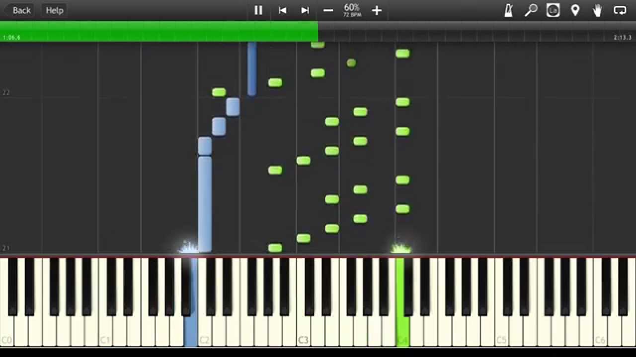 Johann Sebastian Bach - Prelude No. 1 [Synthesia Tutorial]