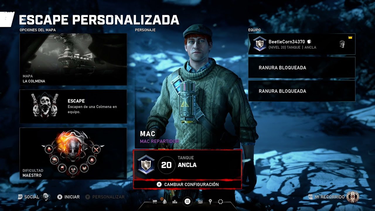 Gears5-Master Escape Solo No (Cards No Ult) The Hive / La Colmena Sin (Cartas)