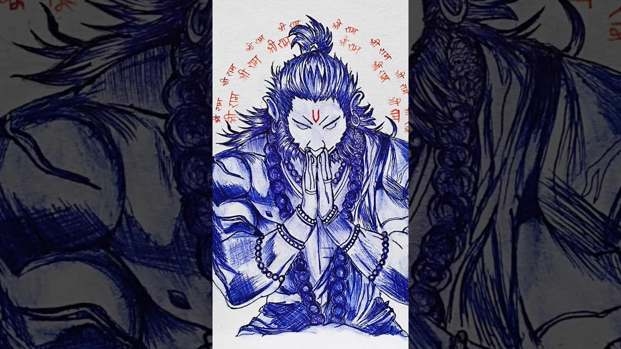 Hanuman Chalisa 🚩 Jai Shree 🙏 #art  #hanuman  @TSeriesBhaktiSagar @NarendraModi @ANINewsIndia