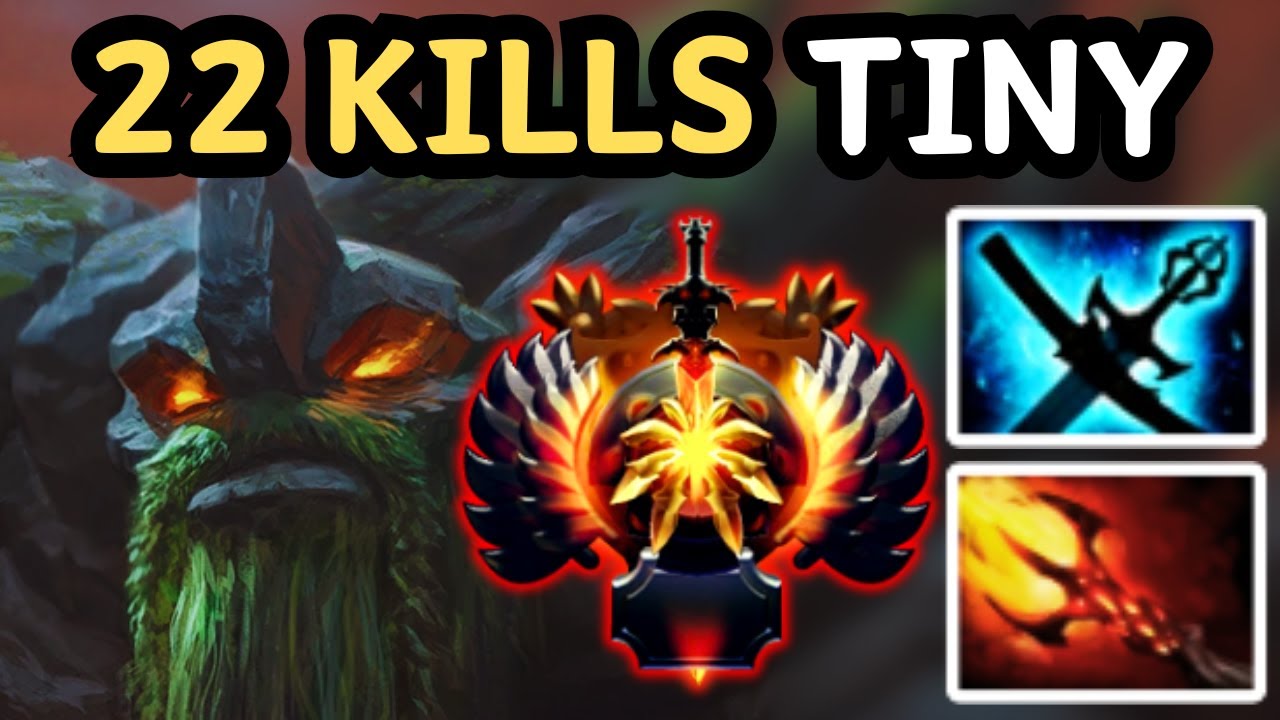 🔥 22 KILLS 0 DEATHS TINY = UNTOUCHABLE STONE MONSTER | DOTA 2 🔥