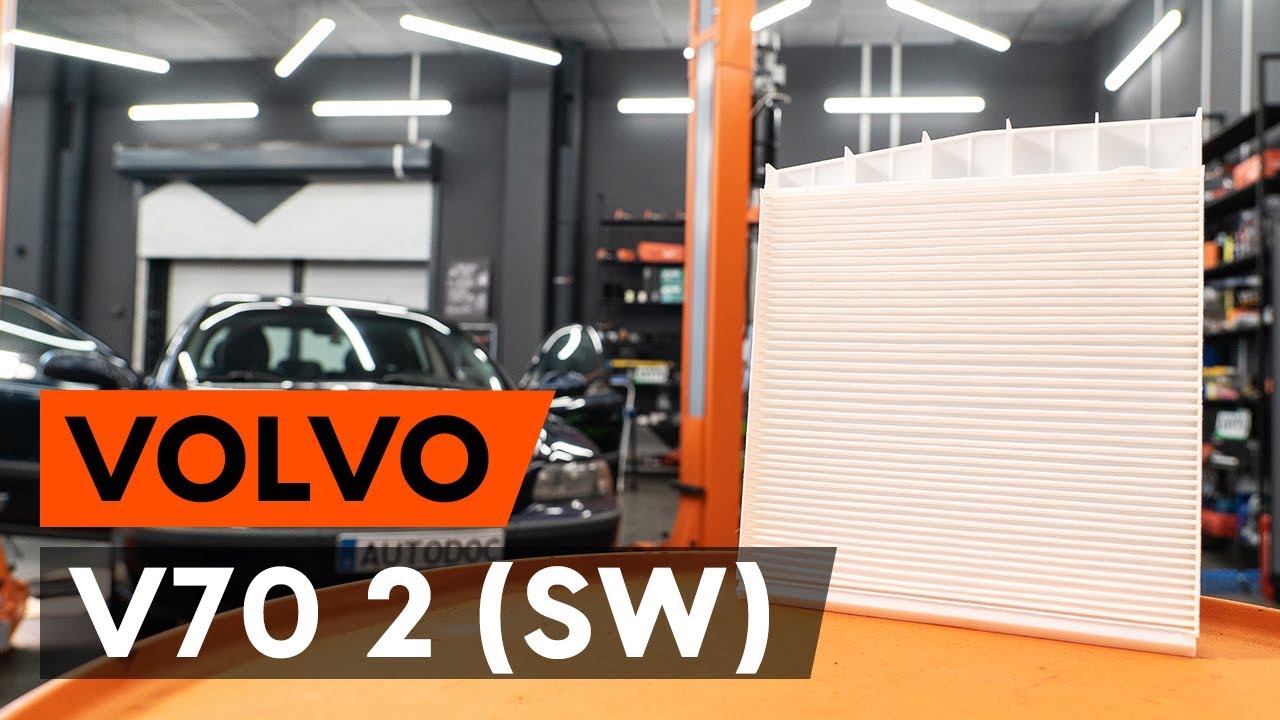 How to change pollen filter / cabin filter on VOLVO V70 2 (SW) [TUTORIAL AUTODOC]