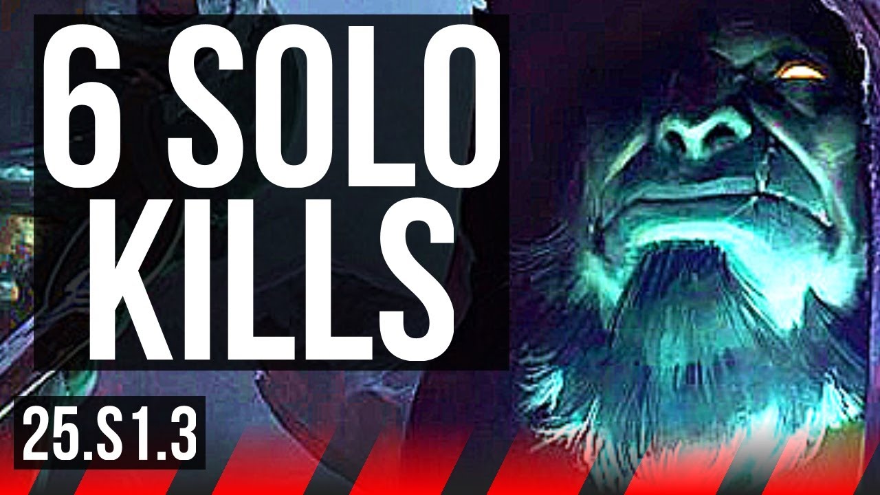 YORICK vs MORDEKAISER (TOP) | 6 solo kills | KR Master | 25.S1.3