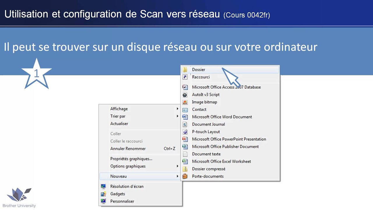 Utilisation et configuration de Scan vers réseau