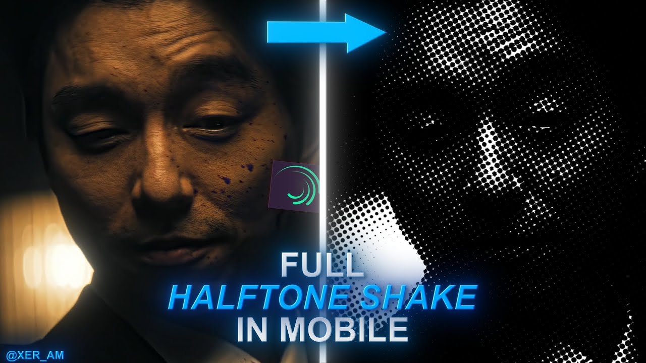 full halftone dots shake tutorial on alight motion