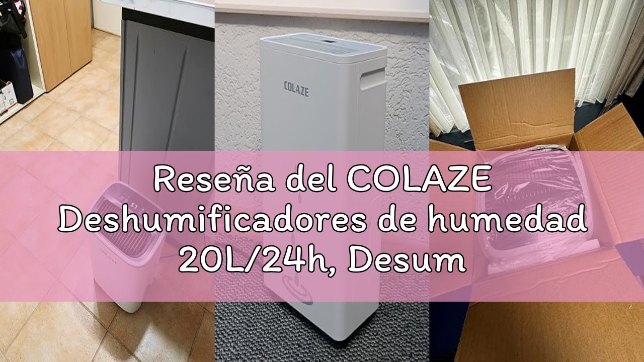 Reseña del COLAZE Deshumificadores de humedad 20L/24h, Desumidifador eléctrico para habitaciones de