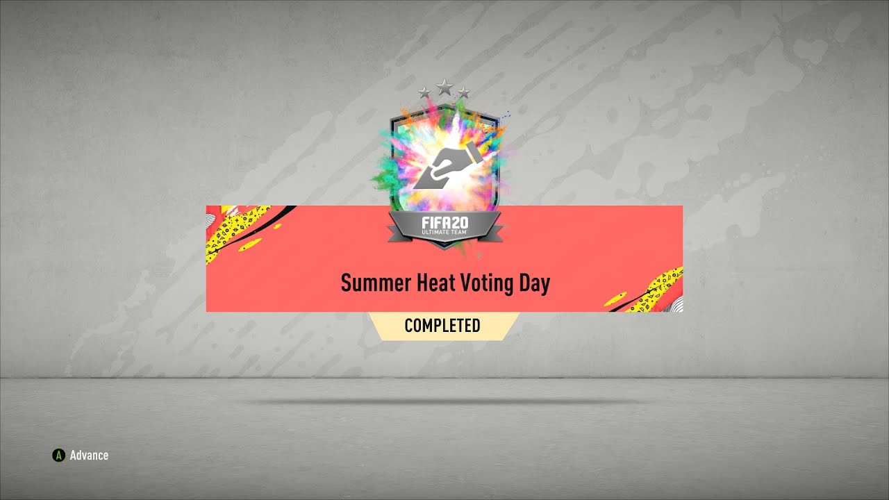 SUMMER HEAT VOTING DAY SBC COMPLETED - SUMMER HEAT - FIFA 20 ULTIMATE TEAM