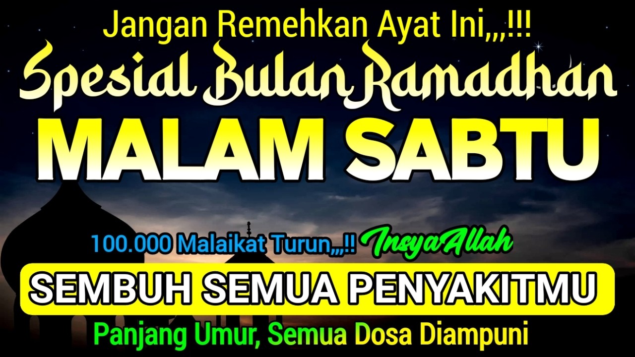 kun fayakun ! doa penyembuh segala penyakit ayat ruqyah diri insyaALLAH sakit ditubrhmu sembuh total