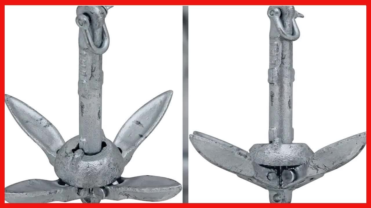 1.5 lb Folding Grapnel Anchor: Compact, Reliable Holding Power for Small Boats