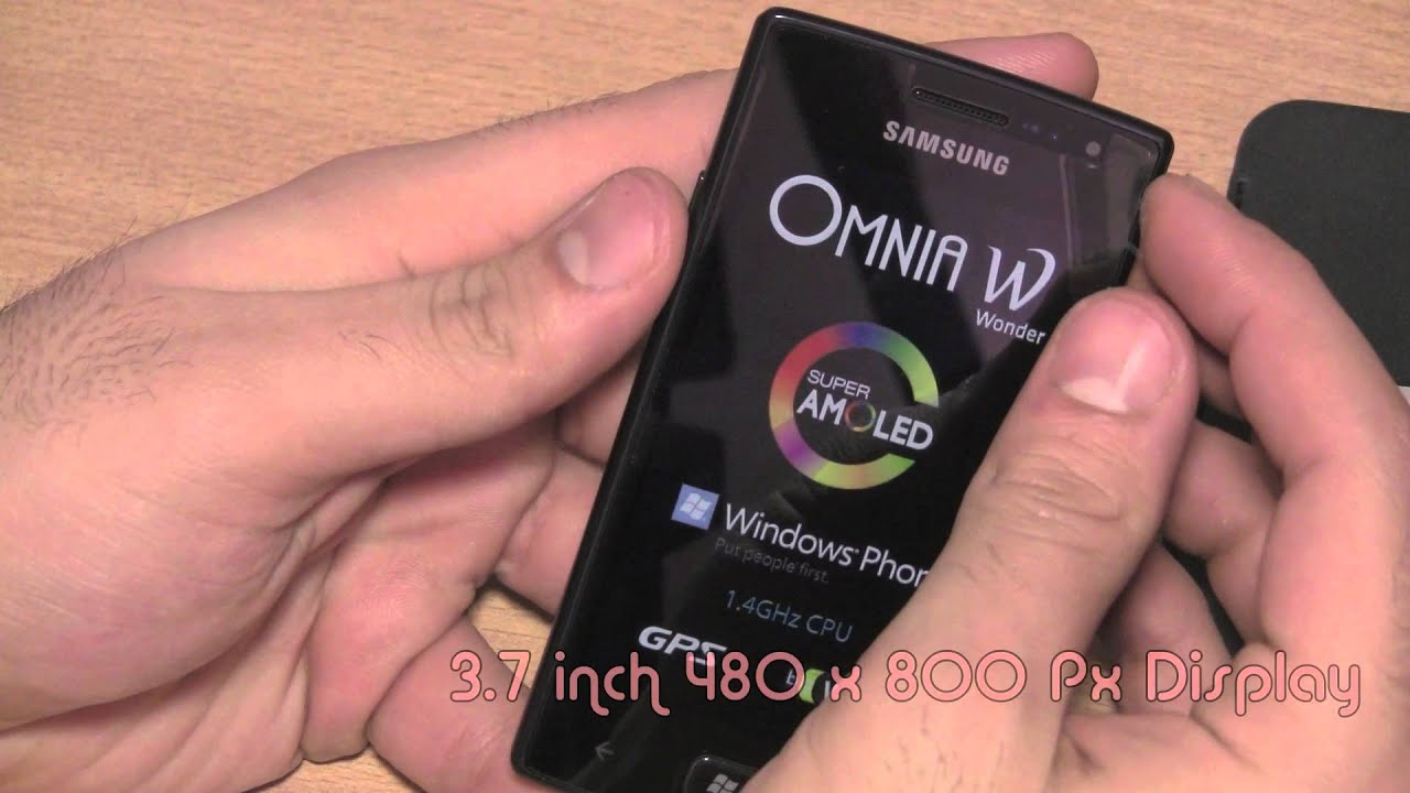 Samsung Omnia W i8350 Unboxing and Hands On - iGyaan
