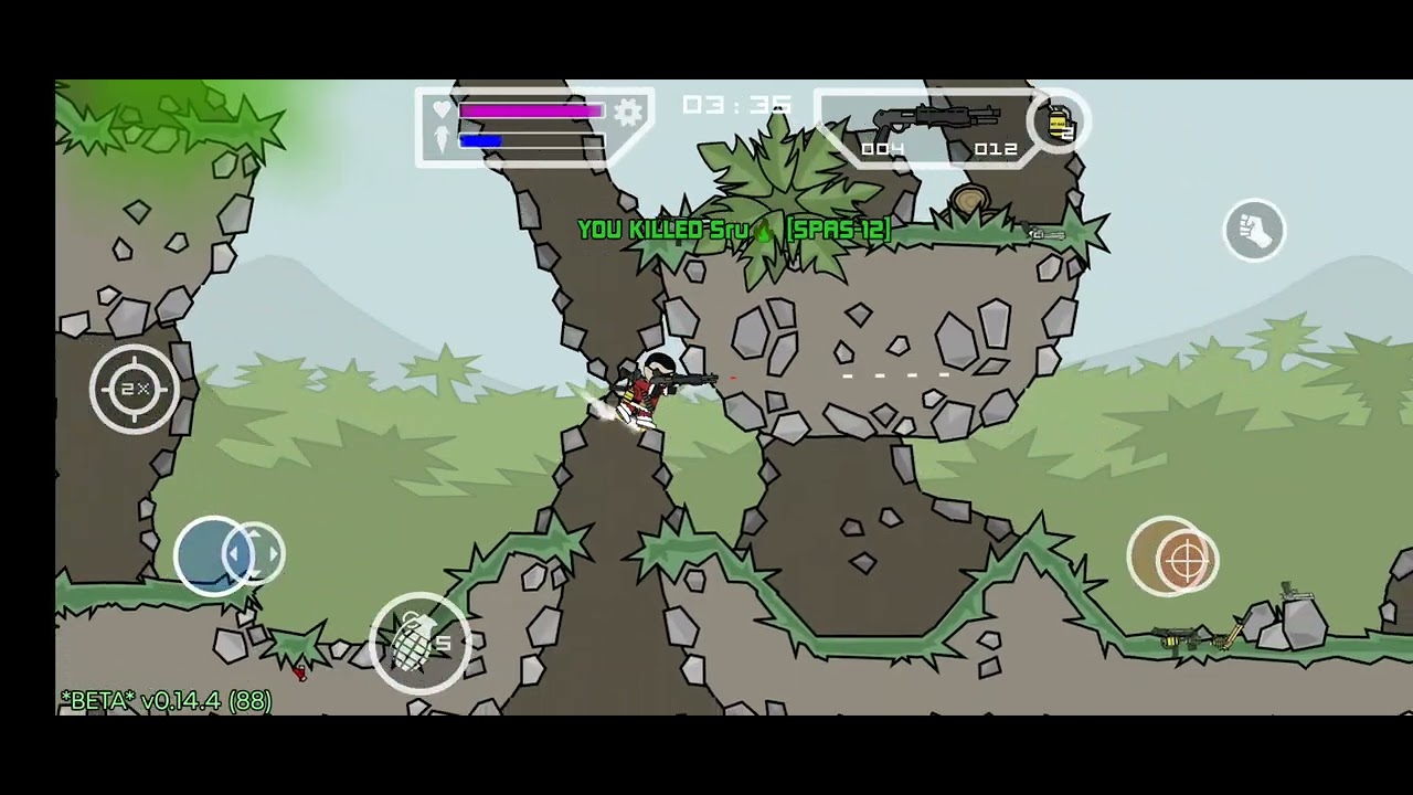 Mini Militia Gameplay 68 (WizKnight) Outpost
