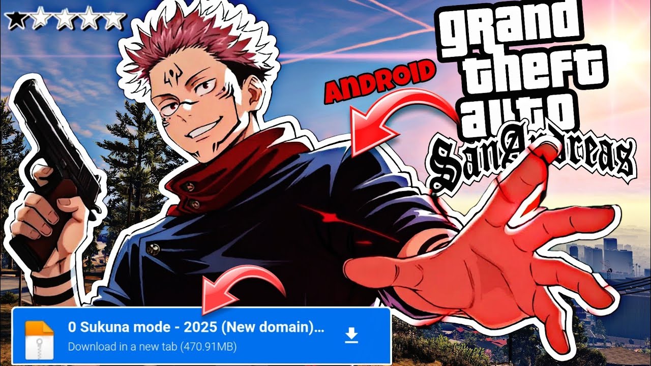 🔥 GTA SA Android Sukuna Mod – ALL Powers Unlocked + Malevolent Shrine! 💀