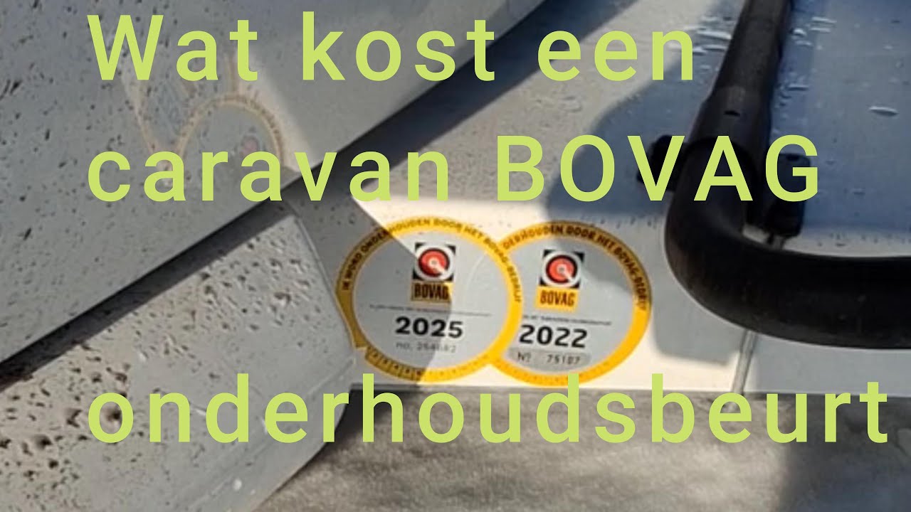 caravan bovag onderhoudsbeurt