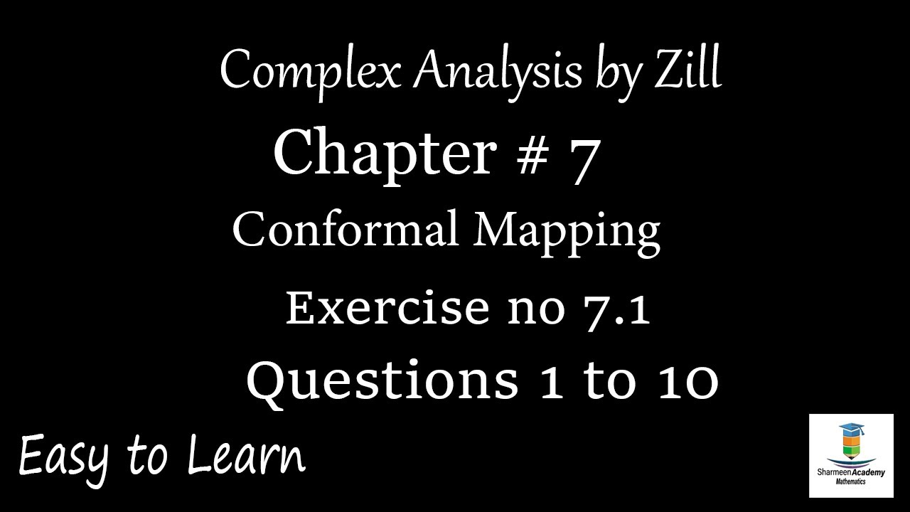 Complex Analysis by Zill || Chapter 7 || Exercise no 7.1 || Questions 1 to 10 || Urdu / Hindi