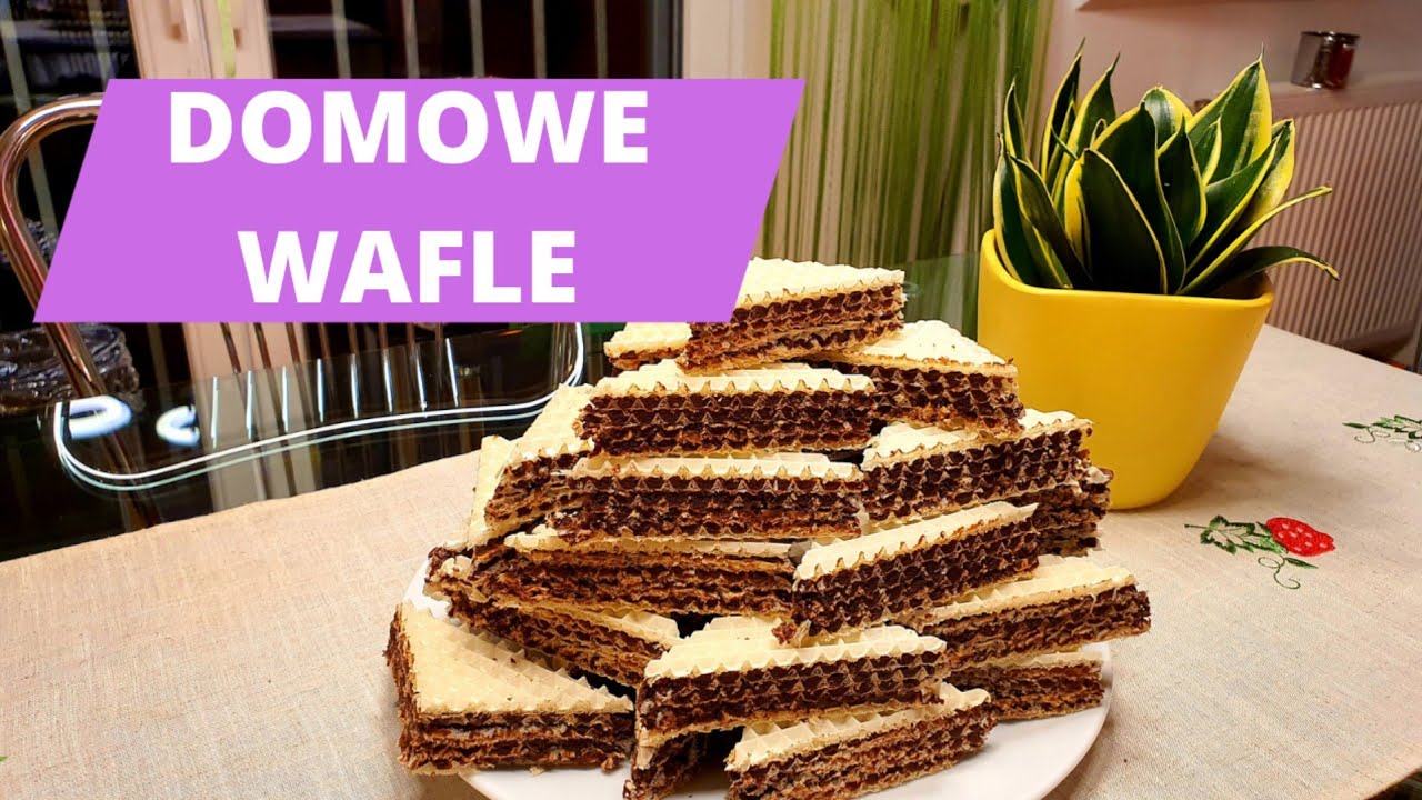 Wafle z masą kakaową - smak z dzieciństwa #wafledomowe #pyszności #przepis