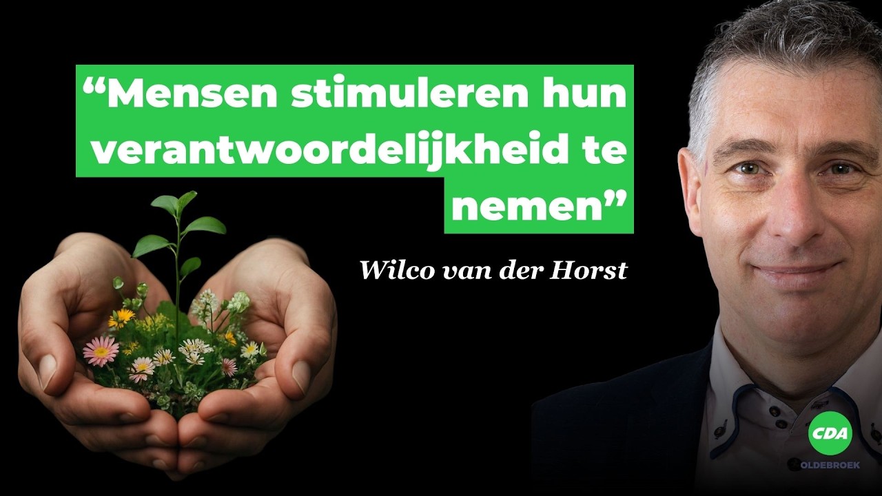 VEILIGE SAMENLEVING EN WERKEN AAN GEMEENSCHAP - Campagne 2026 - Lijsttrekker Wilco van der Horst