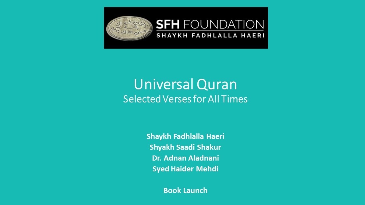 Universal Quran: Selected Verses for All Times - Session 1