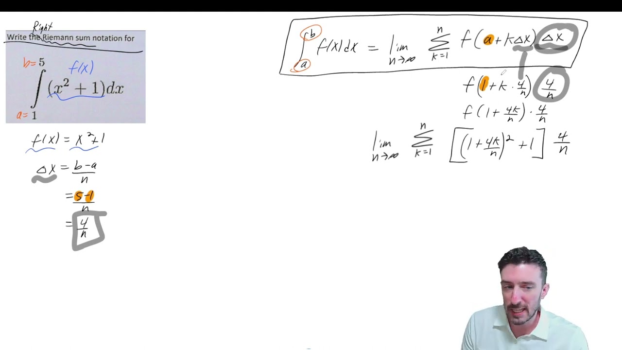 Converting a Definite Integral to a Riemann Sum