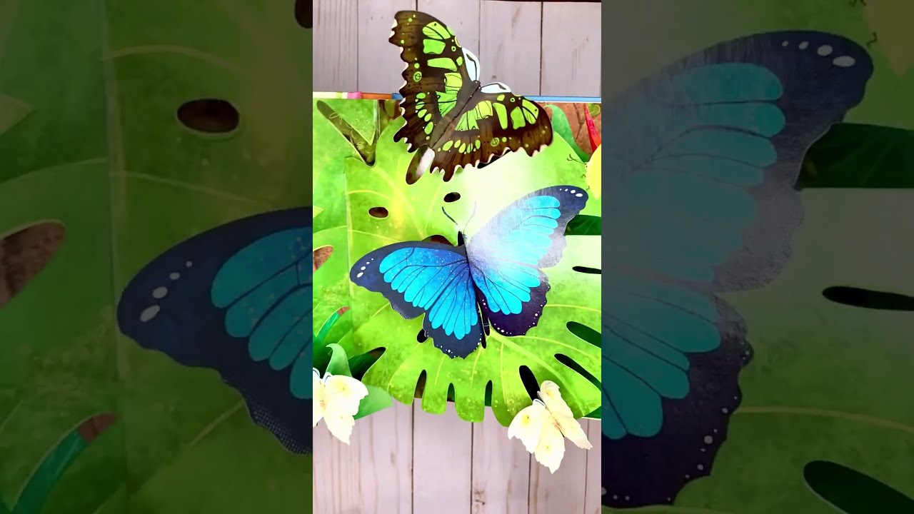 #shorts Usborne Pop Up Butterflies | Book of the Day #paperpie #usborne #usbornebooks