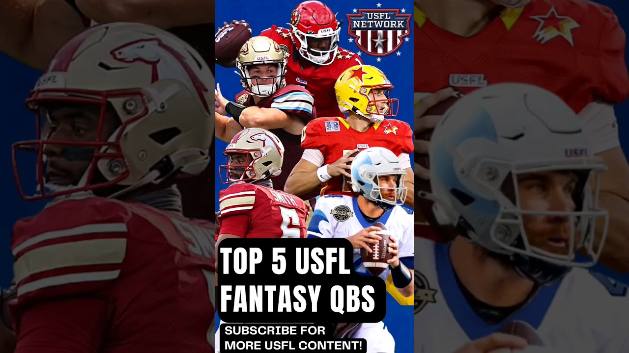 Top 5 #USFL Fantasy QBs in 2023!