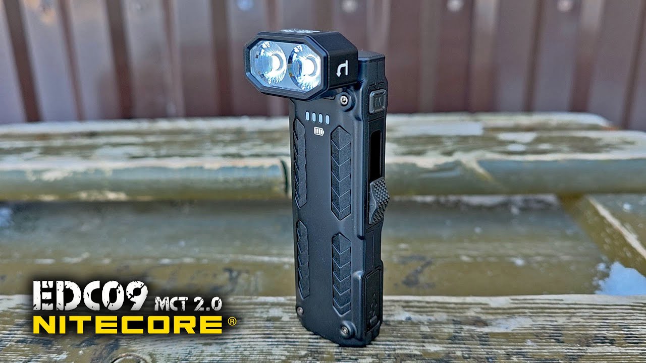 Уникальный фонарь с поворотной головой Nitecore EDC09 MCT 2.0@Corcoran ALTactical pocket flashlight