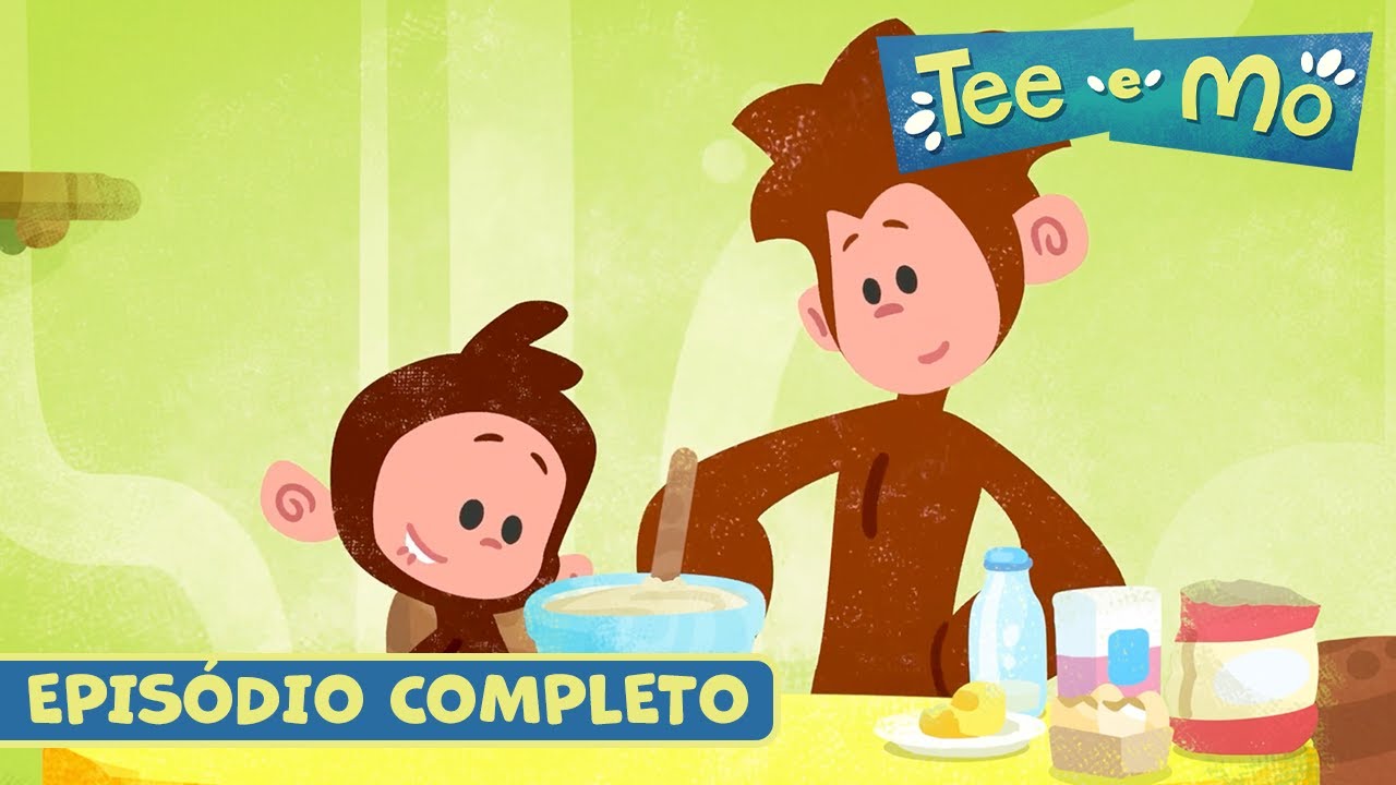 Fa&ccedil;a um bolo com Tee e Mo 🐒 Tee e Mo 🙈 Temporada 1, Epis&oacute;dio 1 | EPIS&Oacute;DIO COMPLETO