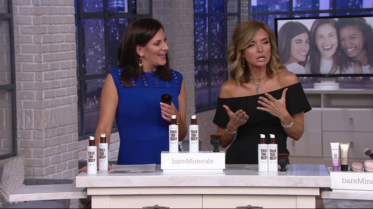 bareMinerals Supersize Faux Tan Collection w/ Brush on QVC