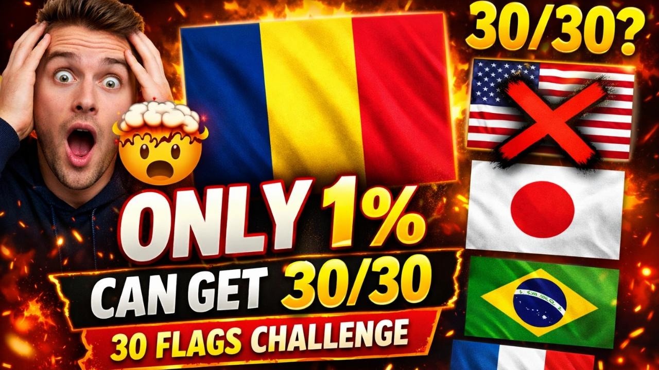 Only 1% Can Guess All 30 Flags… Are You One of Them?😱🌍