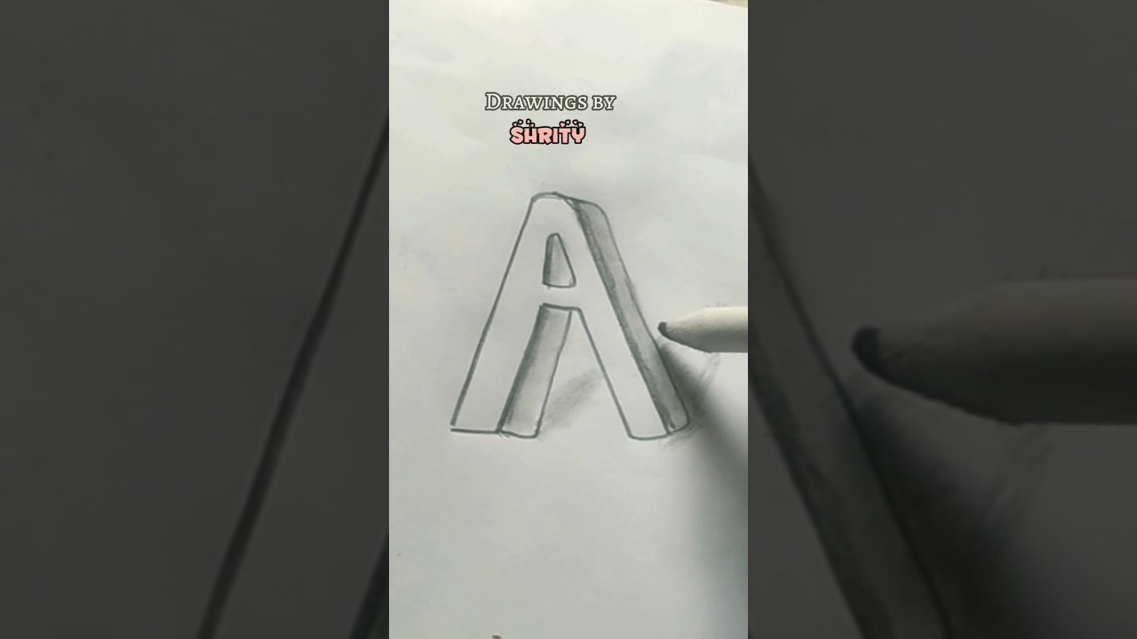 3D lettering (A).#art #lettering #3dlettering