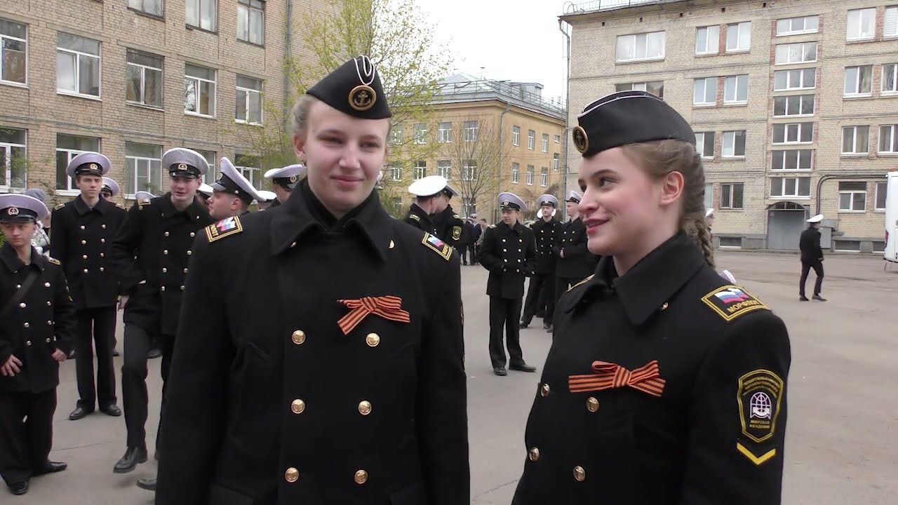 Торжественные проводы курсантов ГУМРФ им. адмирала С.О. Макарова в плавание на паруснике «Мир»