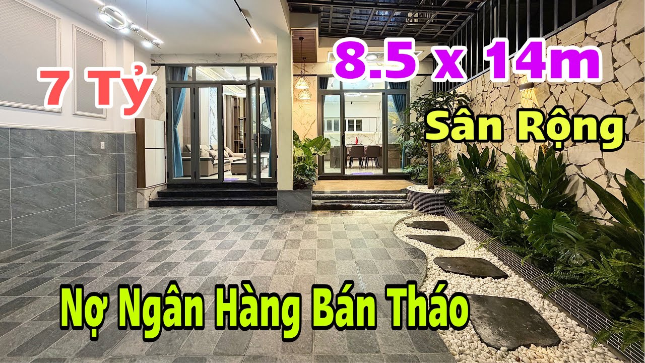 Lãi Suất Tăng Cao Hết khả năng Chi Trả - Anh Hiếu Bán Phá Giá căn Villa Sân Vườn 8.5m x 14m 3 lầu 