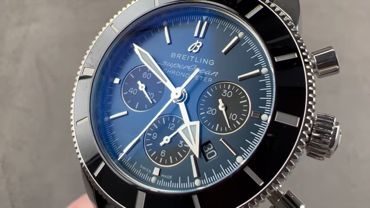 Breitling Superocean Heritage Chronograph B01 Chronograph 44 AB0162121C1S1 - 44mm Blue Panda Review