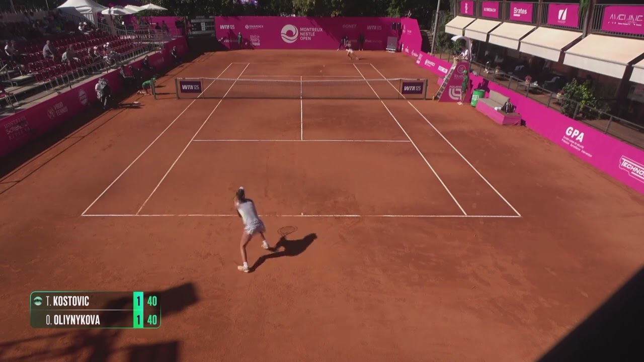 Teodora Kostovic [Q] (SRB) vs Oleksandra Oliynykova (UKR) // 2-6 3-6 / W125 Montreux // 2nd Round