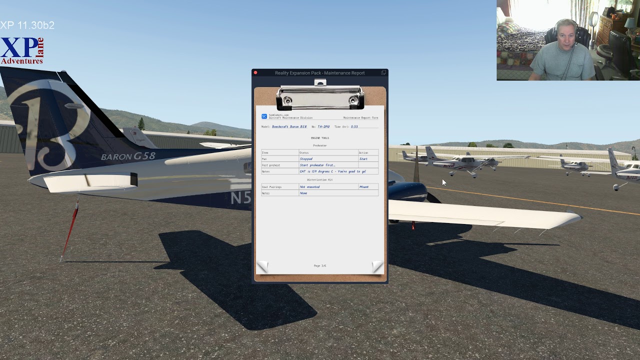 X-Plane Adventures: Review of Reality Expansion Pack for default B58 Baron