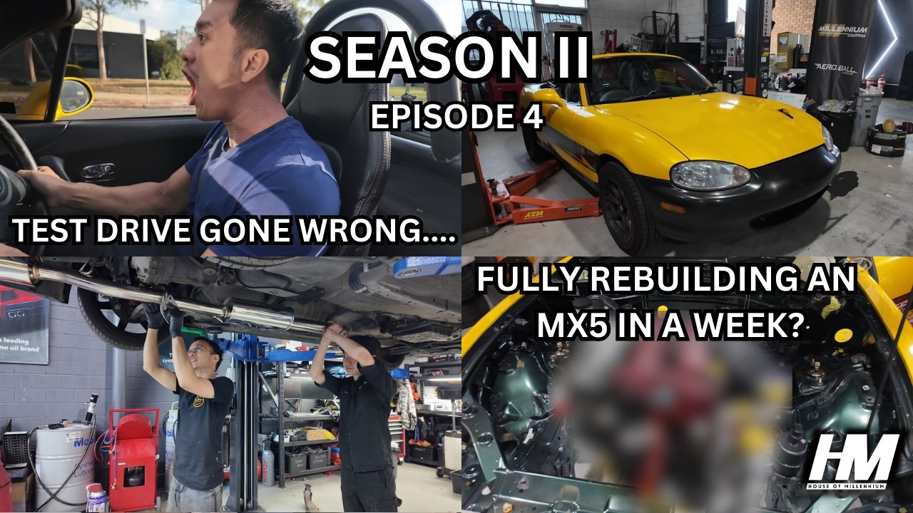 EPISODE 4 | HOUSE OF MILLENNIUM | PUTTING BACK TOGETHER THE TURBO MX5, WILL IT START?