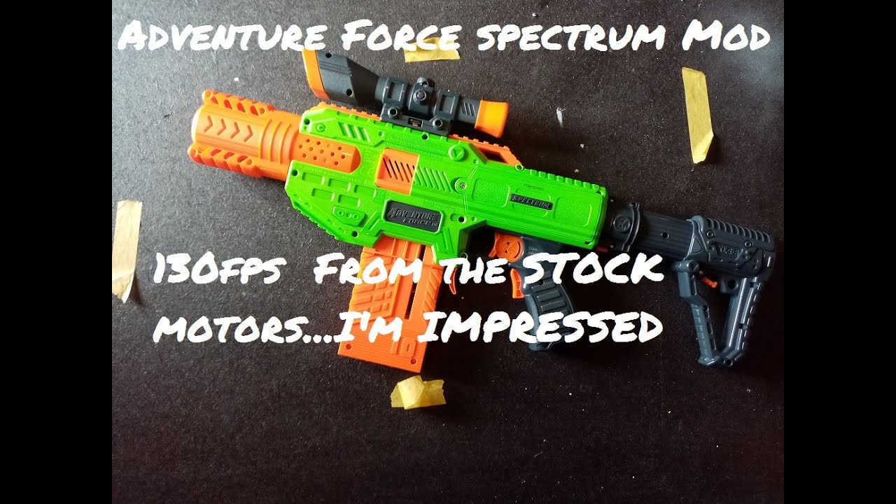 (MOD GUIDE)  Adventure Force Spectrum.  130 fps from STOCK motors?