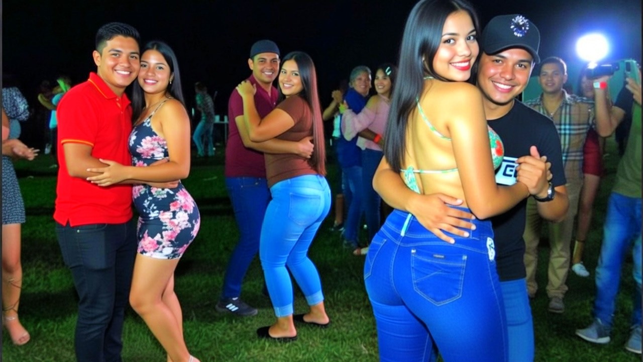 Le pusieron MUCHA crema a SUS TACOS en esta baile ranchero...Mira que CHULADA - Que BaiLAzO !!