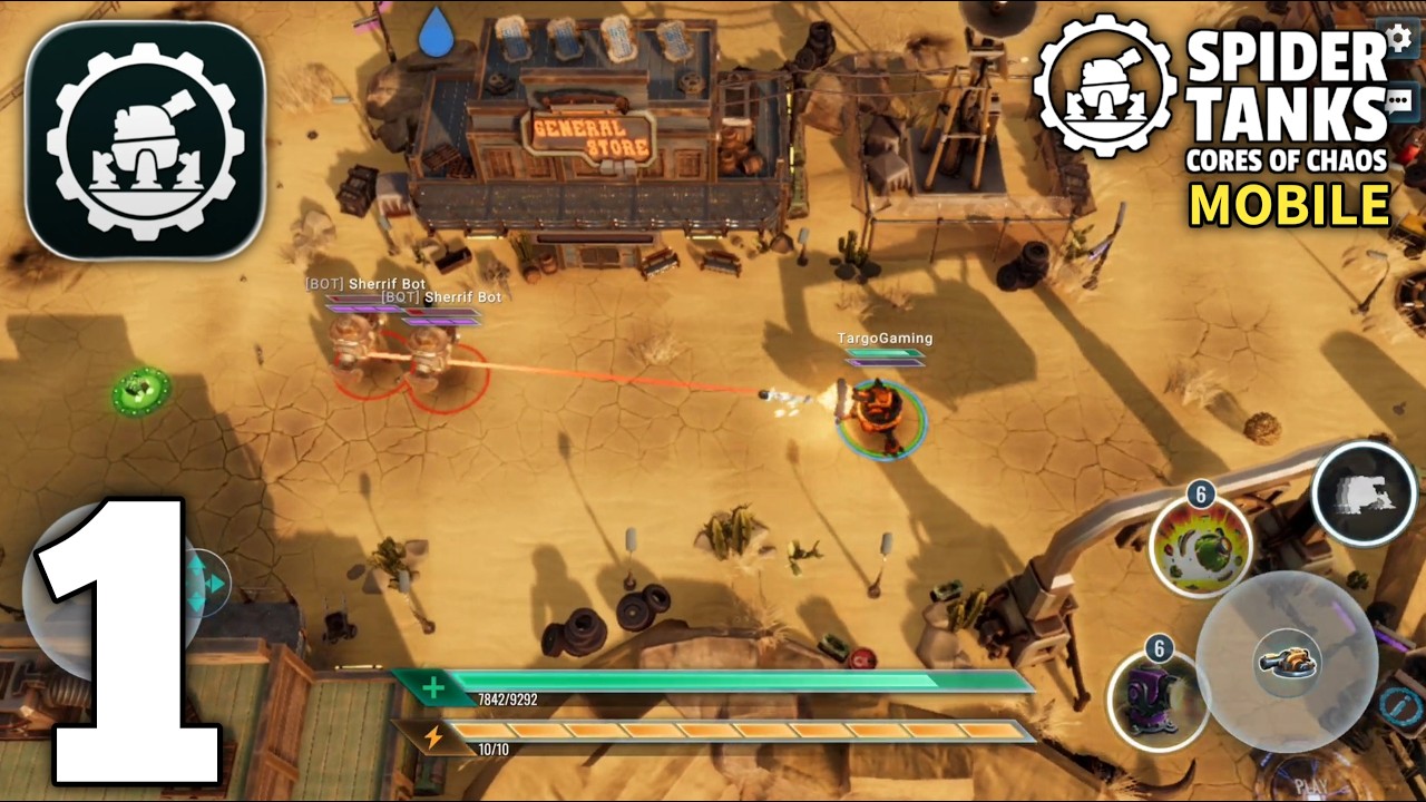 Spider Tanks Cores of Chaos Mobile Gameplay Walkthrough Part 1 (Android/iOS)