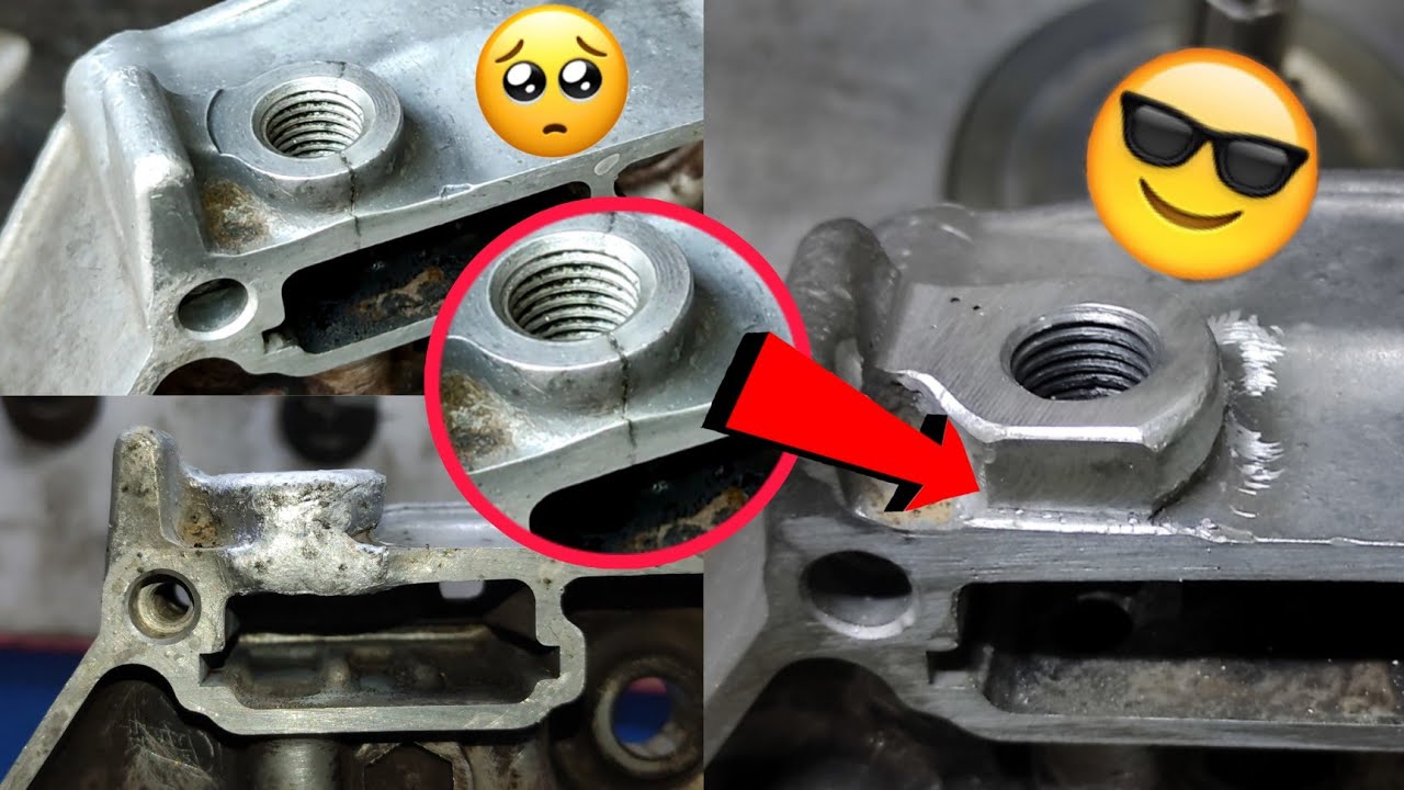 Absolutely no need to buy new crankcase, how to repair crack oil chamber.
