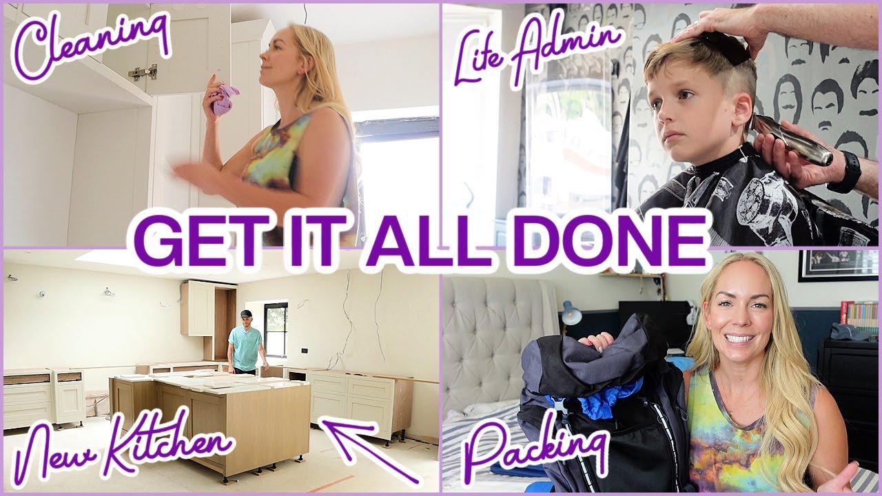 GET IT ALL DONE WITH ME - Kitchen so far, Cleaning, Life Admin, Day in the life + Skincare